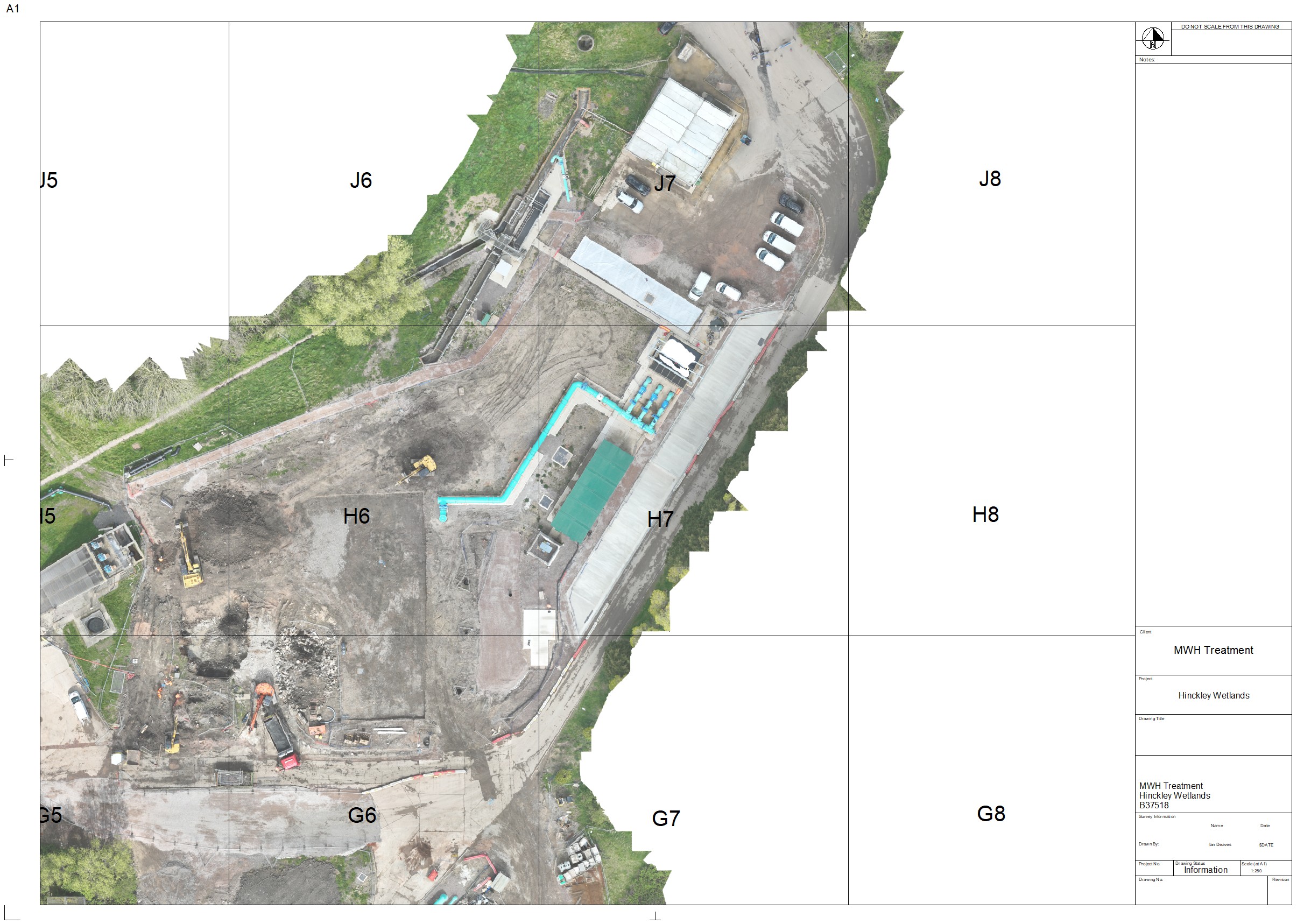 Main example of an orthomosaic map from a drone survey
