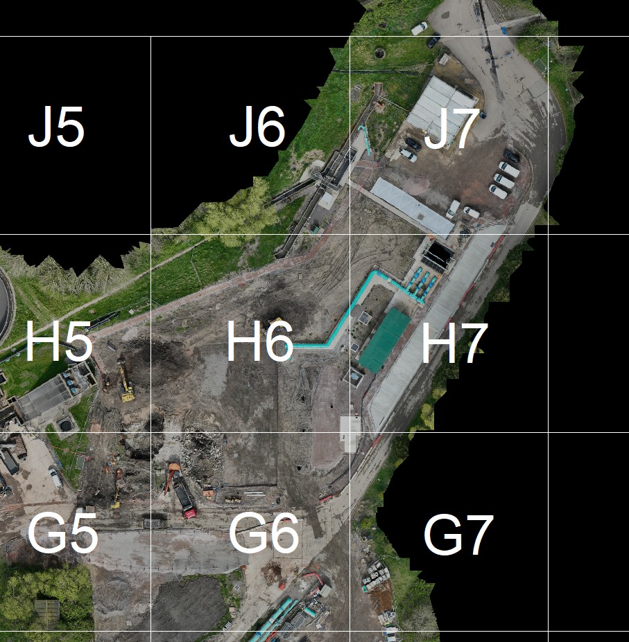 Example orthomosaic map produced from drone survey data